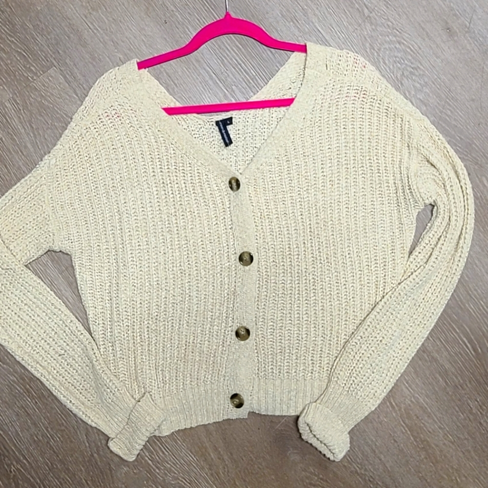 Cream knitted sweater